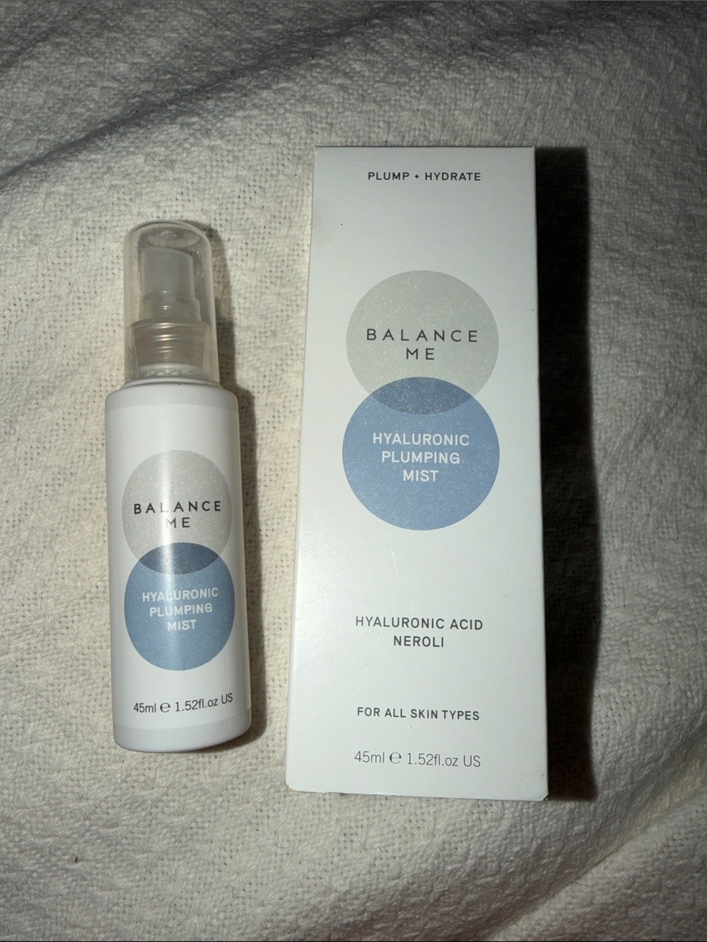 Hyaluronic Plumping Mist - Hydrating Facial Mist in Light Blue